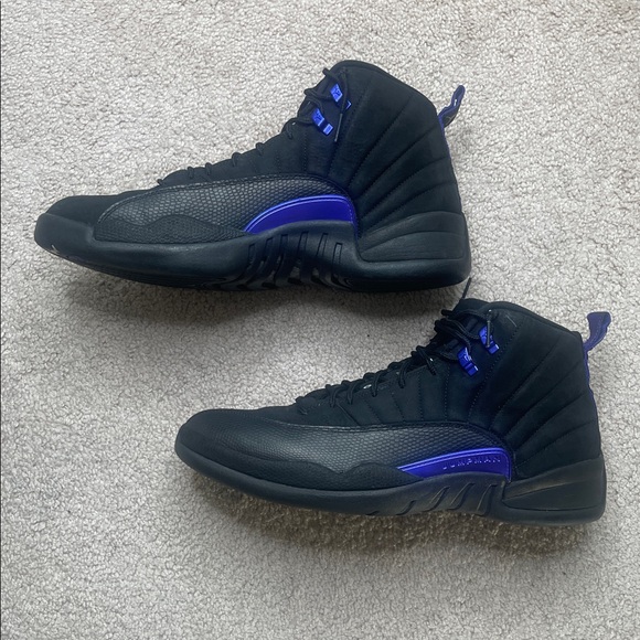 Jordan 12 Retro Black Dark Concord - Picture 3 of 9